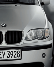 silver bmw front