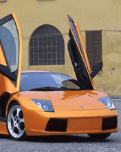 orange lamborghini